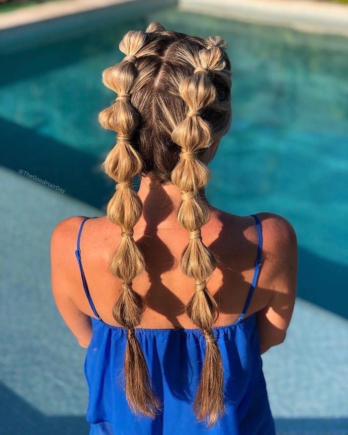 Beach Bubble Ponytail Ideas