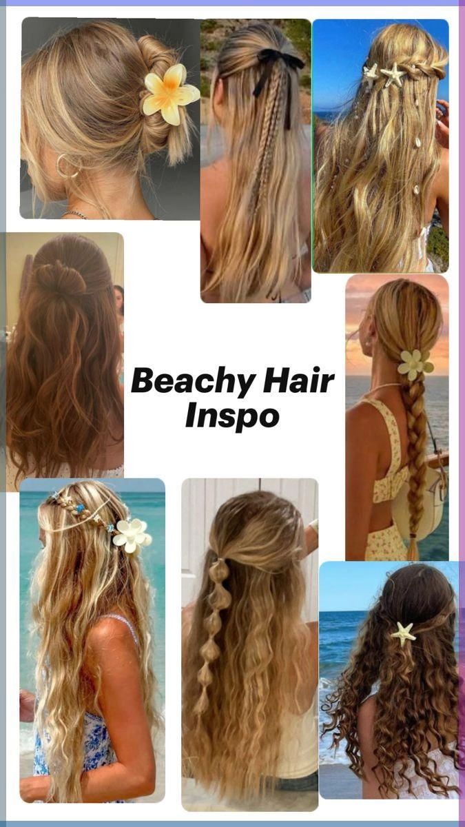 Step by step beach to dinner hair transformation for a polished evening look Woman with beachy waves transitioning hair into an elegant dinner updo