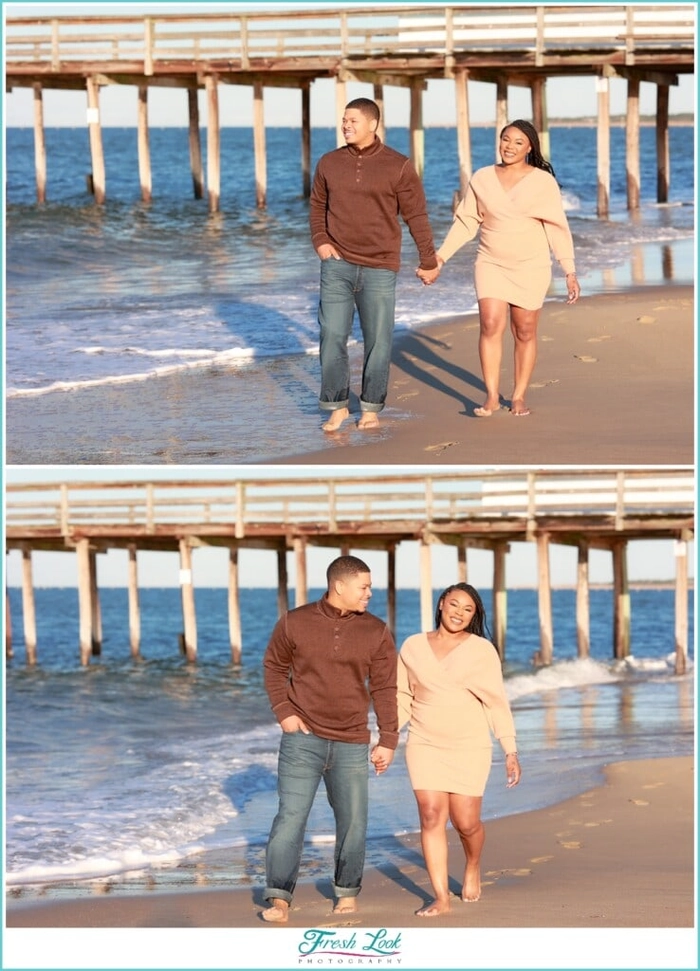 Trendy beach engagement hair ideas featuring salt-kissed curls and floral accents Beach engagement hairstyle with windswept waves and soft braids for a romantic coastal photoshoot