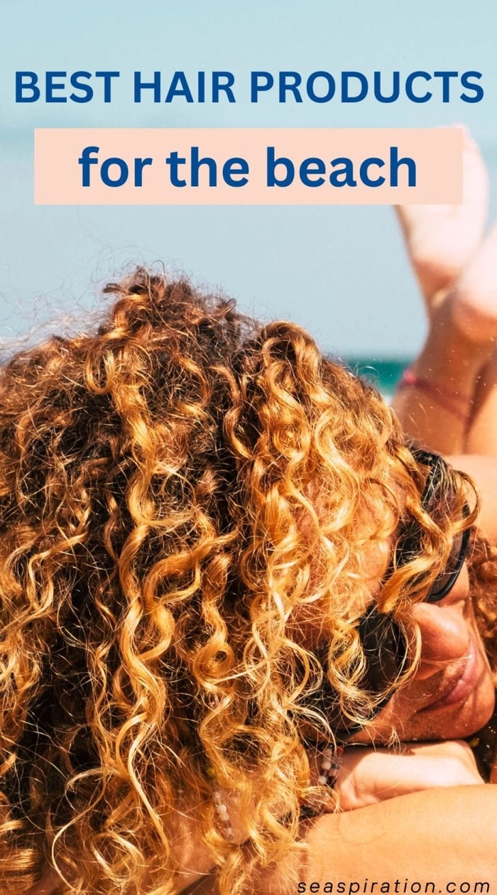 A woman showing off frizz-free beach waves that withstand humid summer days