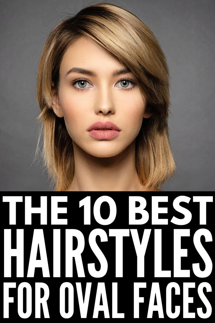 Woman with tousled beach waves flattering an oval face shape