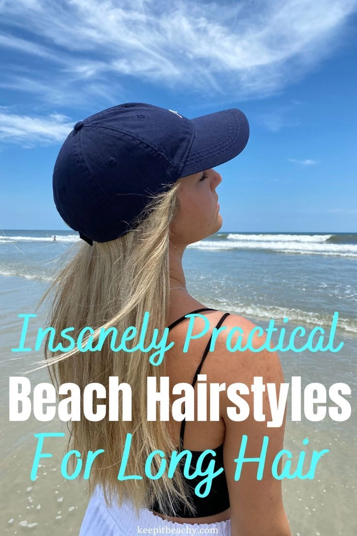 Woman with beach hair styled perfectly for wearing sunglasses, windblown and carefree