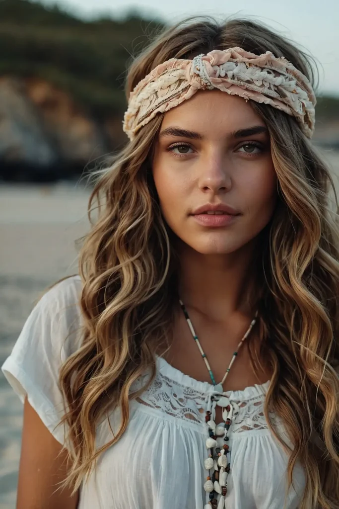 Beach Waves with Woven Headbands