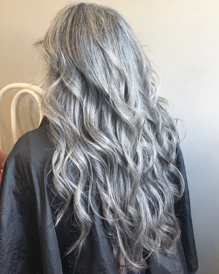 Beach Waves for Silver and Gray Hair