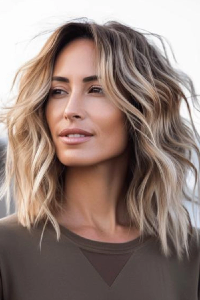 Chic Beach Hairstyles for Women Over 40