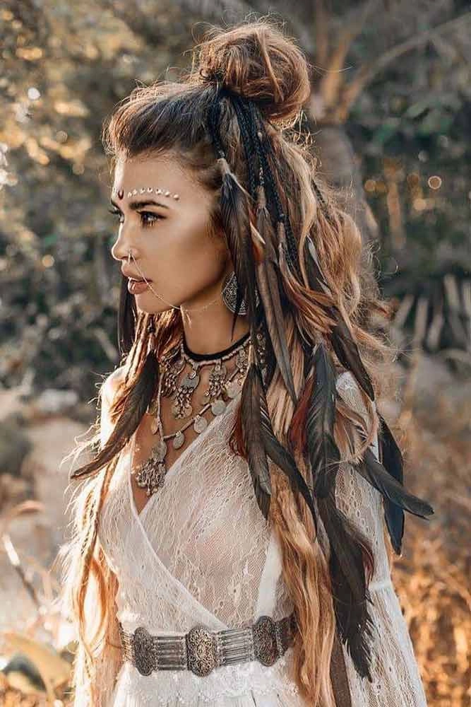 Bohemian beach hair aesthetics with loose waves and braided accents