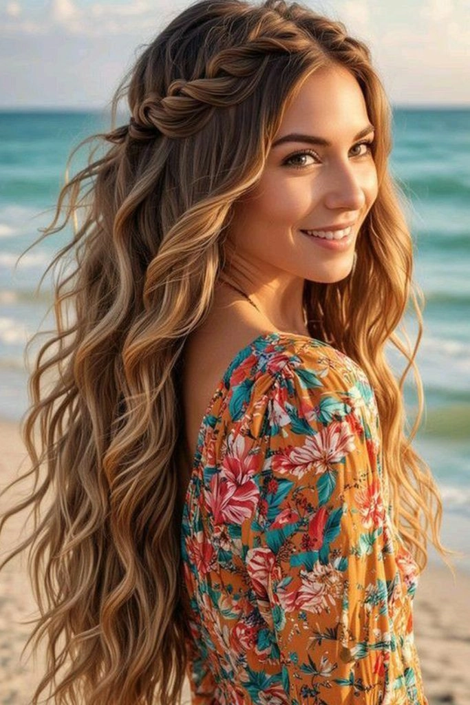 How to Braid Damp Hair for Perfect Beach Waves