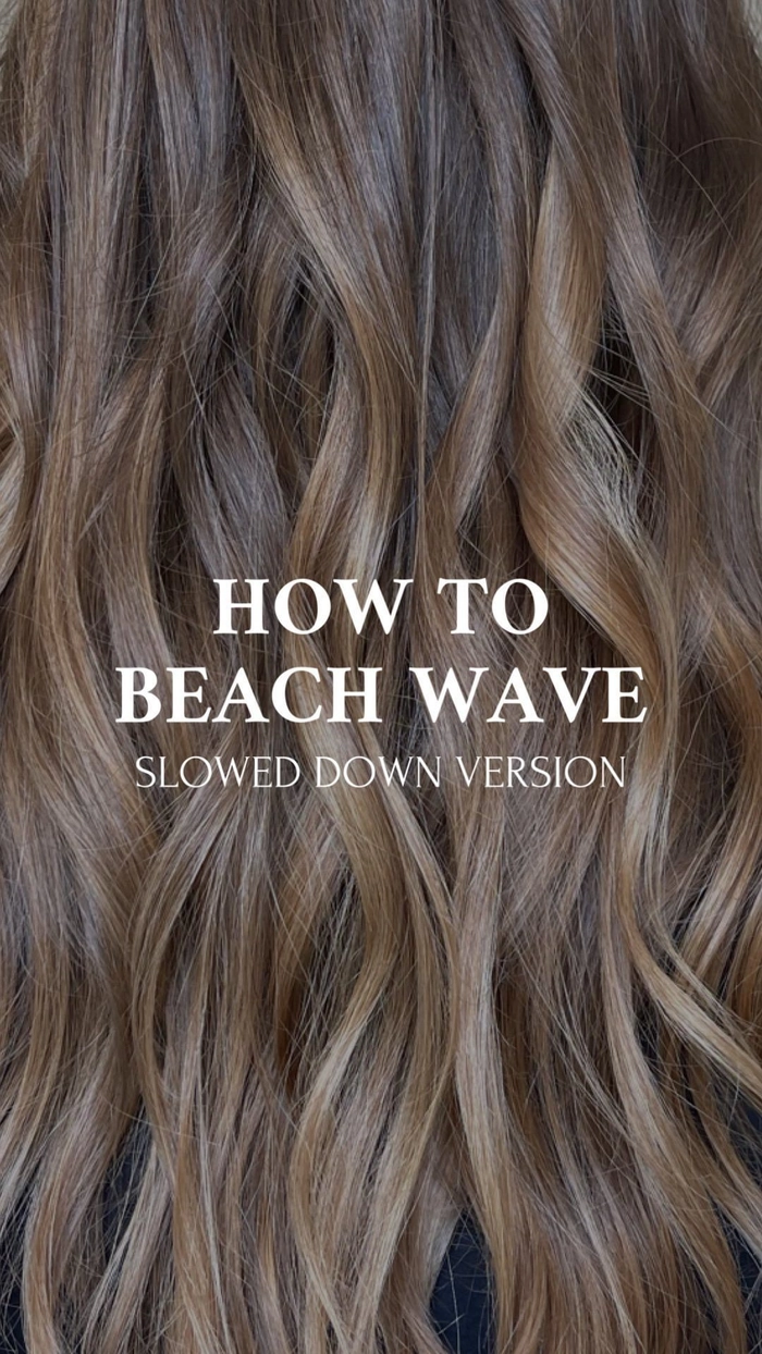 Brunette beach wave dimension: voluminous, textured waves with a soft finish