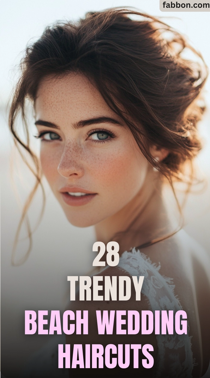 Beach wedding hairstyle featuring loose curls and tropical flower embellishments for a destination ceremony Bride showcasing a beach wedding hairstyle with soft waves and delicate floral accents