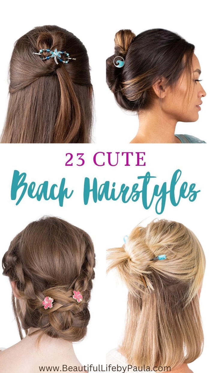 ALT: Edgy beach hair with accessories like sunglasses and a bold headband