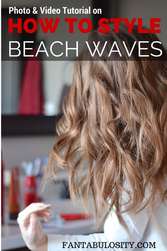 Woman with fine hair getting beach volume with soft waves and texture