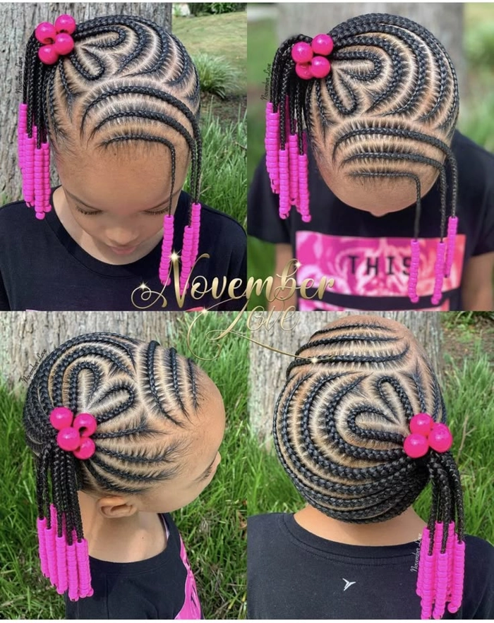 Adorable Little Girl Beach Braids