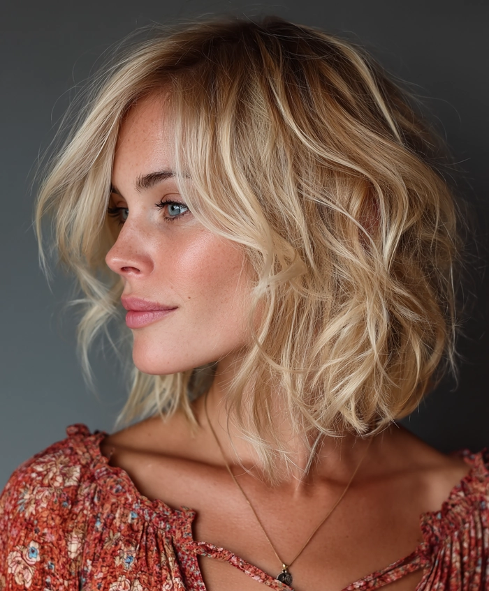 Beach Waves for Round Faces