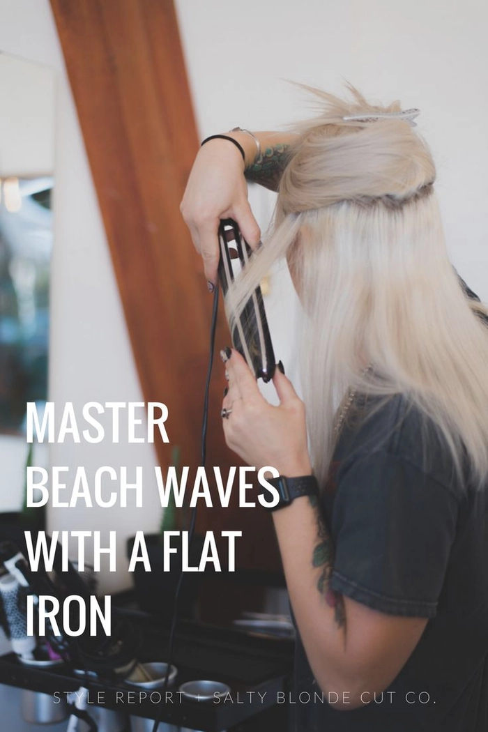 Woman with thin hair showing beachy texture from styling tricks