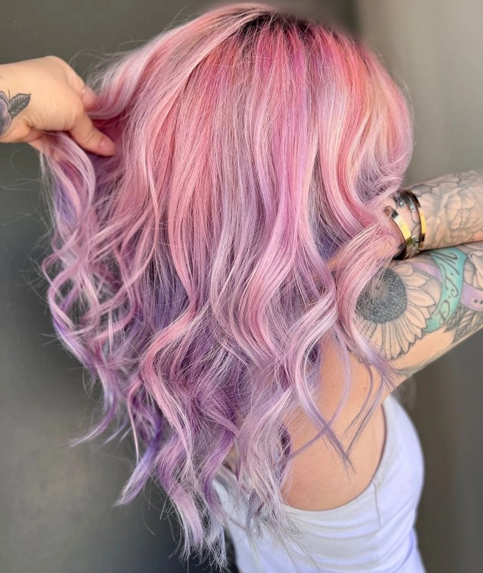 vivid color beach hair care image