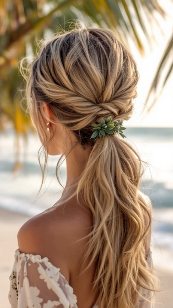 Simple Low Beach Ponytail Looks