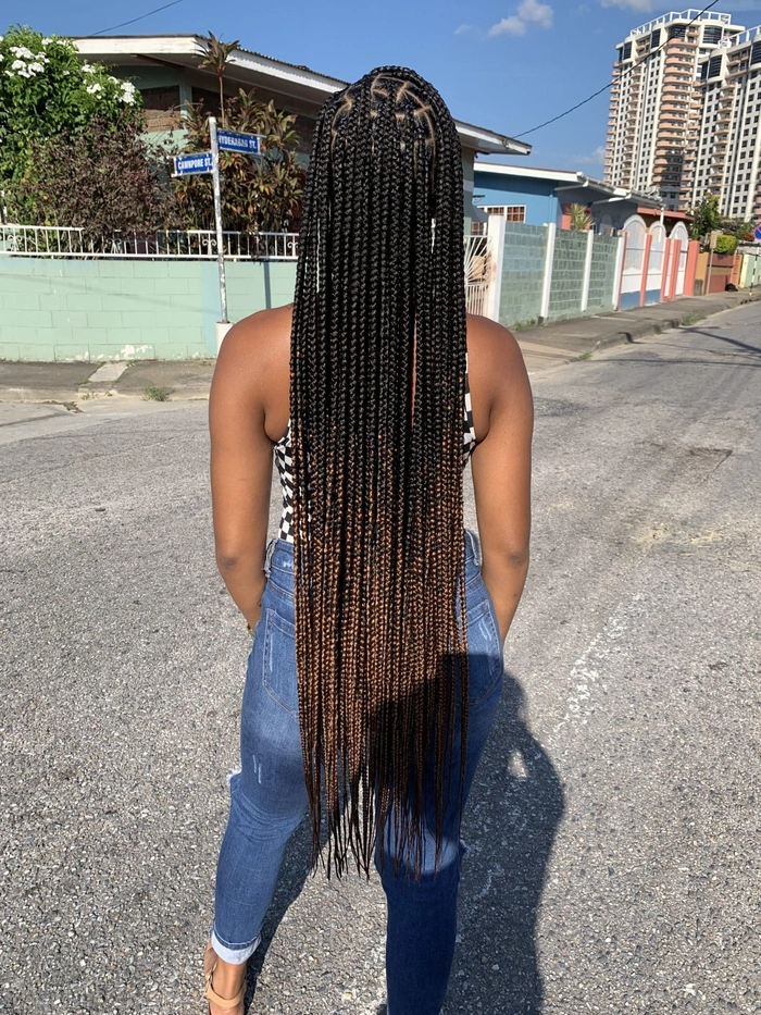 Ombré beach braid with sea-kissed waves and sandy texture