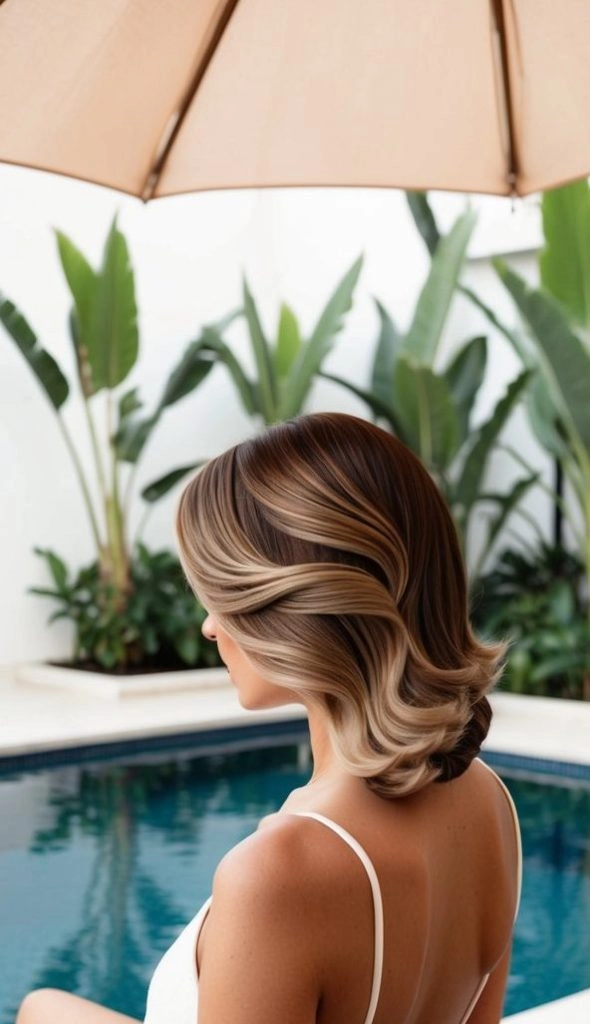Swimming Pool to Beach Hair Tips