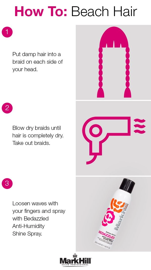 Five-minute beach hair hack to tame frizz and add texture Quick beach hairstyle fix for windswept waves in minutes