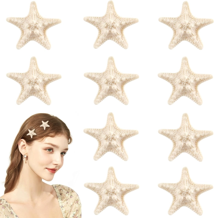Starfish Hair Clips for Beachy Waves
