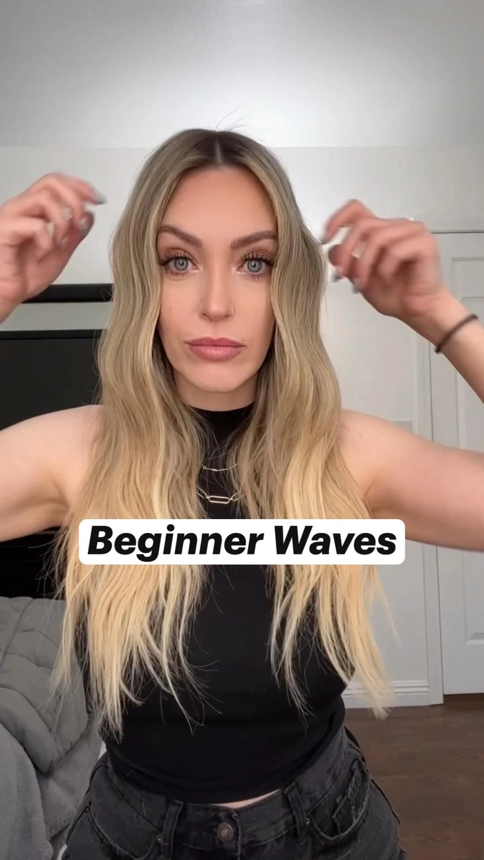 Straight hair beach wave methods using heat-free techniques for natural texture