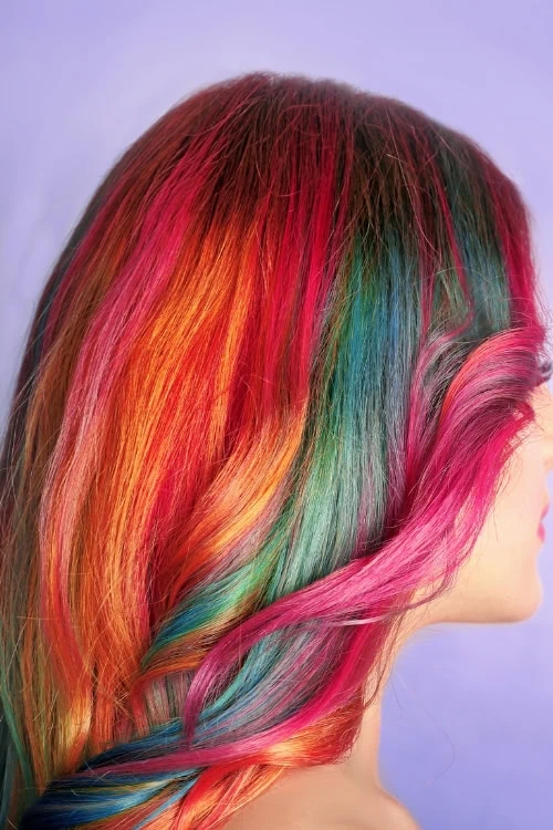 Vivid color beach hair care tips for protecting styled waves from sun and saltwater