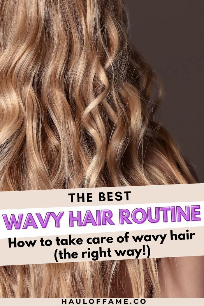 Beach wavy hair care routine for effortless texture enhancement Woman applying sea salt spray to enhance natural beach waves
