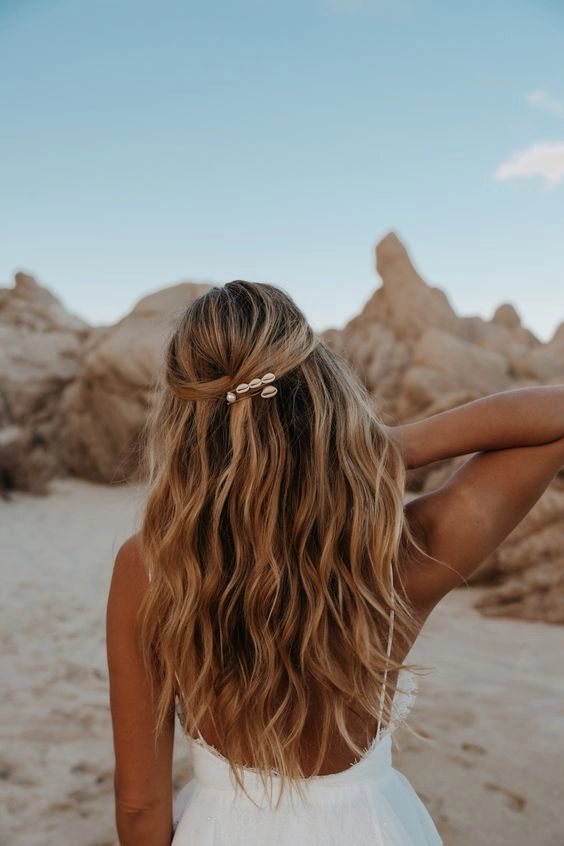 Windproof beach hairstyles for keeping your hair in place on a breezy shore