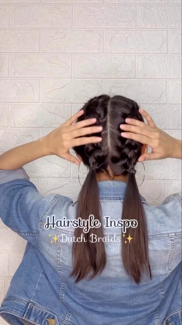 Stylish and easy Dutch braid for active teenagers on the go Active teen girl with a quick Dutch braid hairstyle perfect for casual days