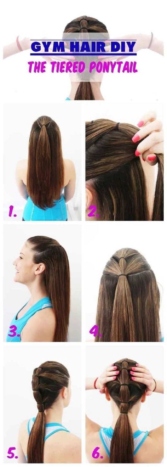 Casual Ponytail Variations for Gym Workouts - Image 9 Active woman with casual ponytail variation during gym workout