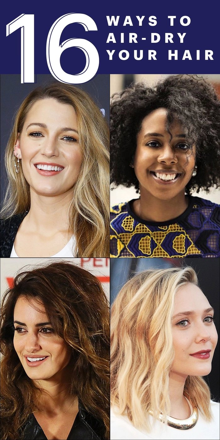 Effortless air dried wavy hair with natural volume and soft texture