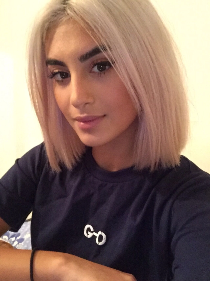 Casual blunt cut bob hairstyle idea for straight hair number 15 Everyday blunt cut bob styling for straight hair with sleek finish