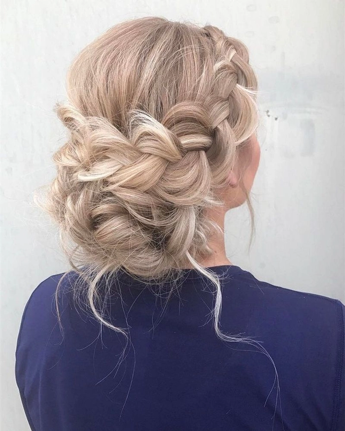 Everyday braid and bun combo hairstyle for thick heavy hair