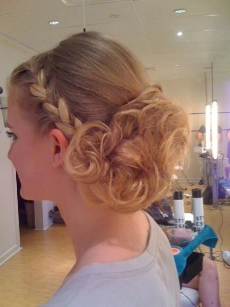 casual braided low bun for effortless office to evening image