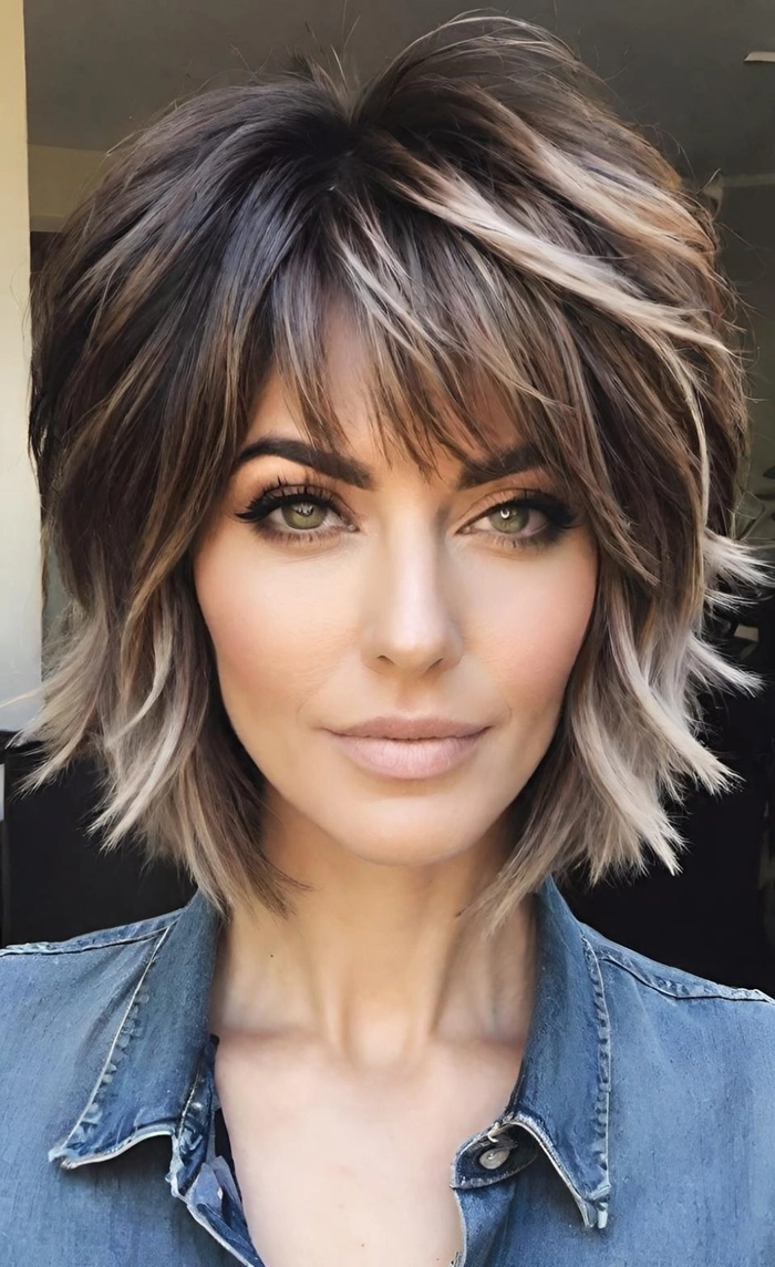 Effortless Piecey Layers for the Perfect Casual Shag Haircut