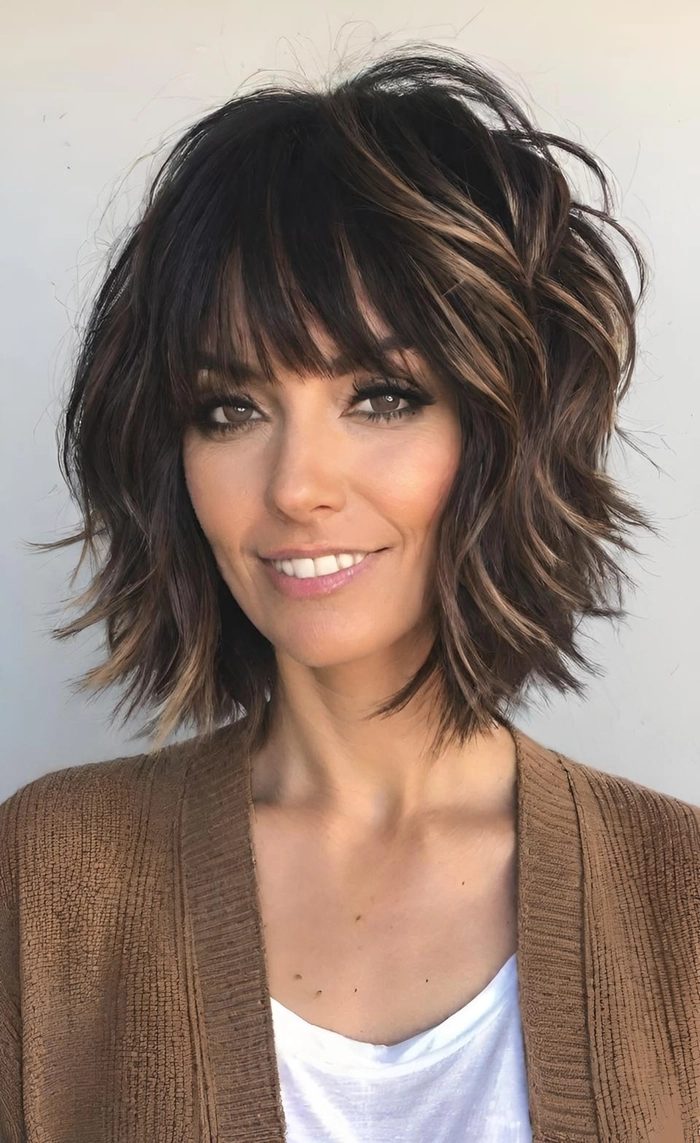Casual shag haircut showcasing effortless piecey layers for everyday styling Effortless piecey layers styled in a casual shag haircut for a relaxed look