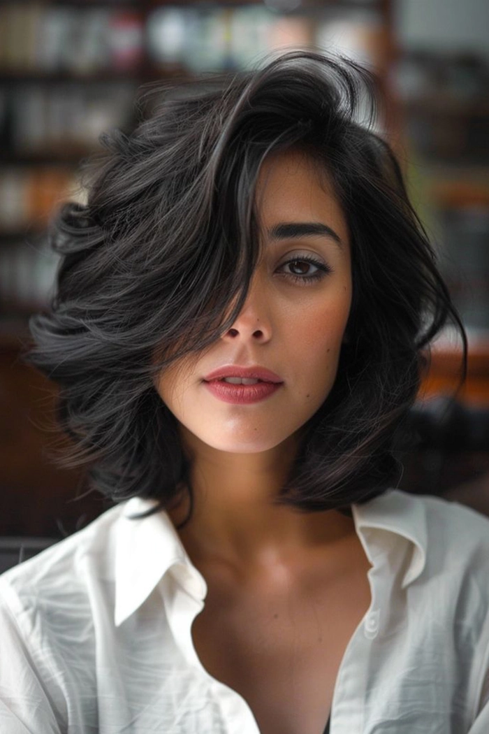 Effortless shoulder length hairstyle perfect for casual daily looks Casual everyday shoulder length hair styled with minimal effort and natural waves