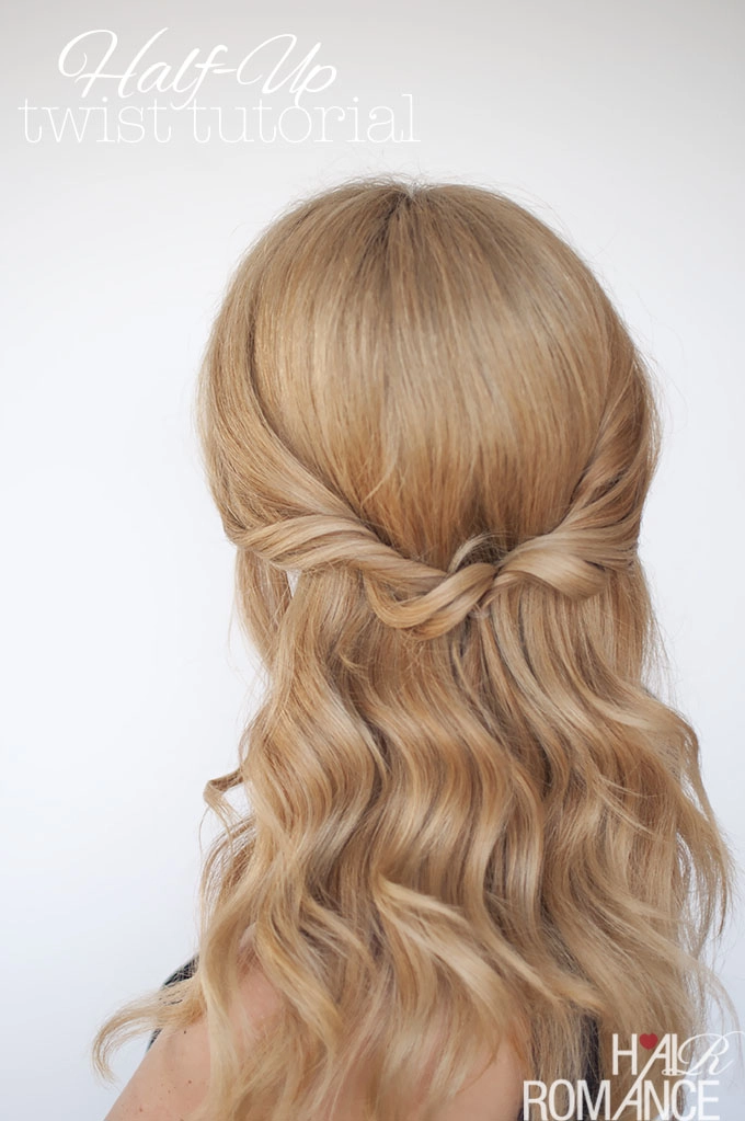 casual twisted half up hairstyle perfect for thin hair with effortless volume