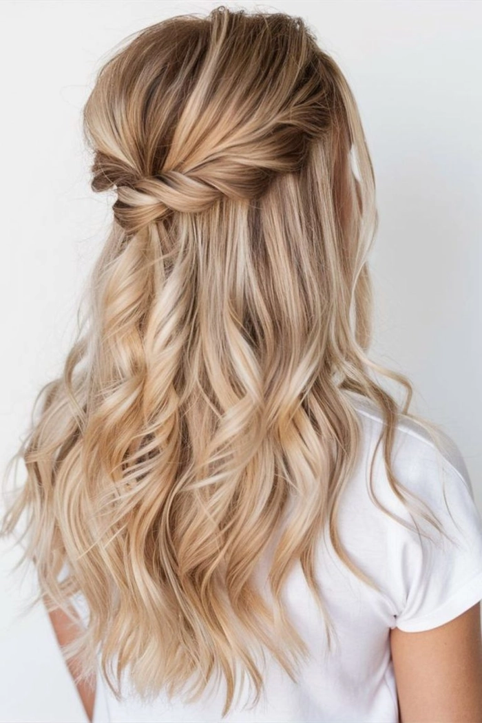 College student with a simple braided hairstyle outdoors