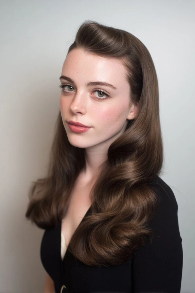 Effortless flipped ends for medium retro casual hair with a soft, tousled texture
