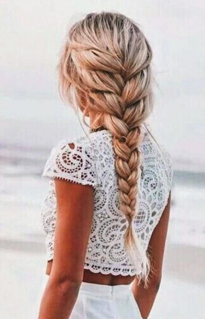 Loose French braid idea showcasing relaxed country casual style for everyday wear Effortless loose French braid hairstyle perfect for a country casual look