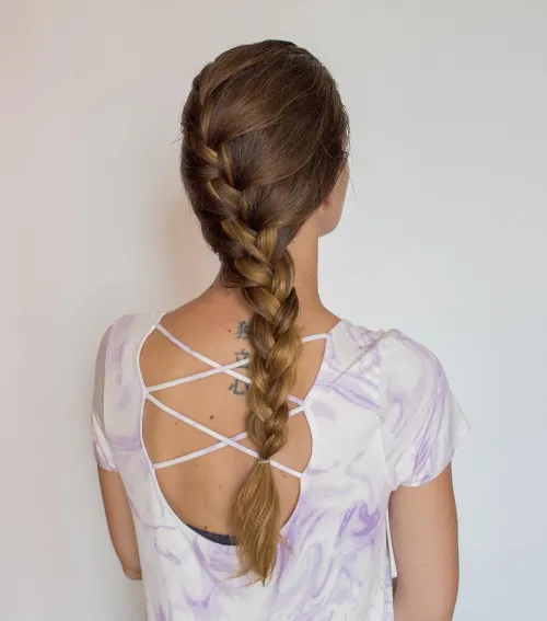 Casual Hairstyles inspiration with a soft, loose French braid style Effortless loose French braid perfect for a relaxed country casual look