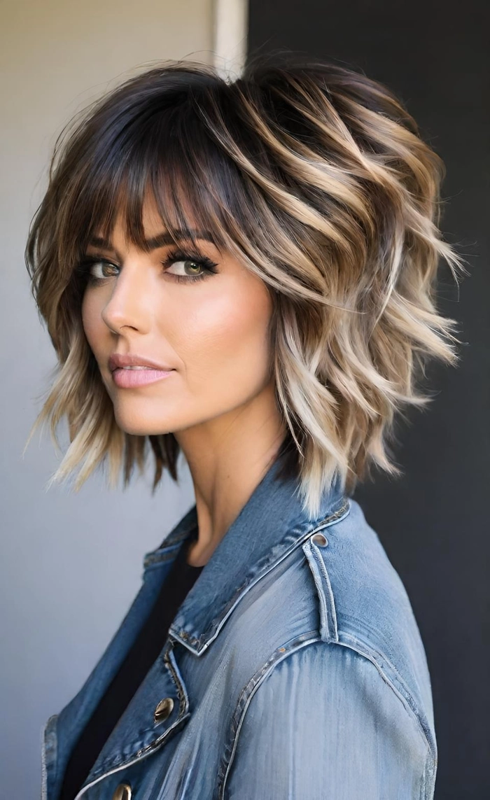 Casual shag haircut showcasing effortless piecey layers for everyday style Effortless piecey layers styled on casual shag haircut with textured ends