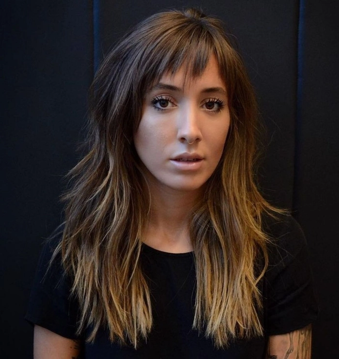 Casual shag haircut with easy piecey layers and natural texture effortless piecey layers styled on a casual shag haircut for a relaxed look