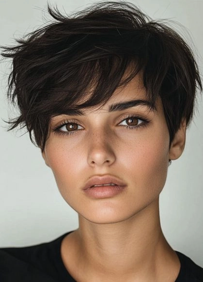 Casual hairstyles featuring a textured pixie for everyday edge Effortless textured pixie cut styled for an edgy casual look