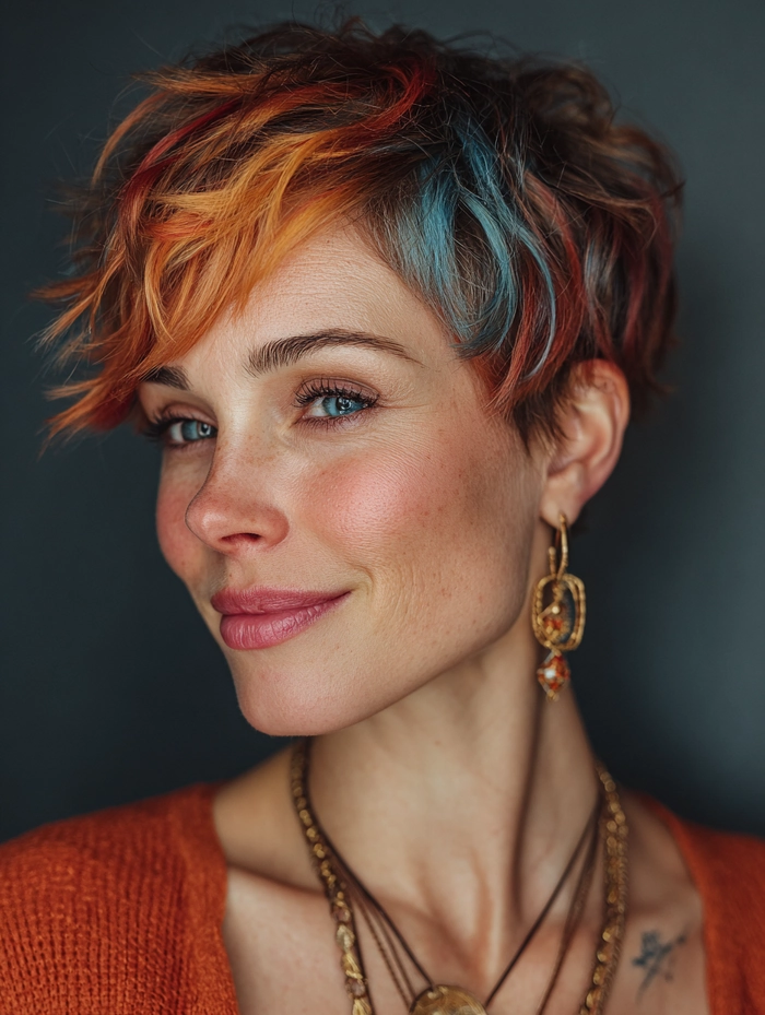 Casual hairstyle inspiration featuring a textured pixie for everyday edgy style Effortless textured pixie haircut styled for an edgy casual look in natural light