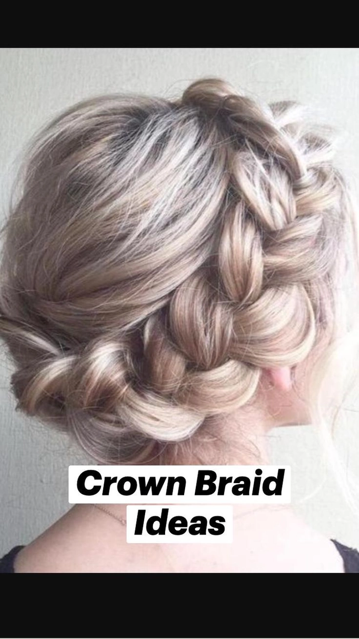 Casual braided crown ideas showcasing effortless wedding looks for everyday charm Elegant casual braided crown hairstyle perfect for casual weddings