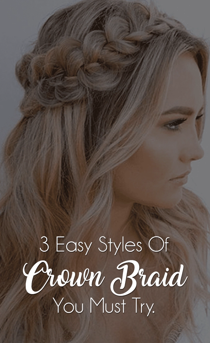 Elegant simple crown braid styled for bohemian casual wear, perfect for everyday looks