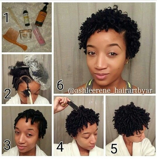 Everyday defined coils on short natural hair for a casual look