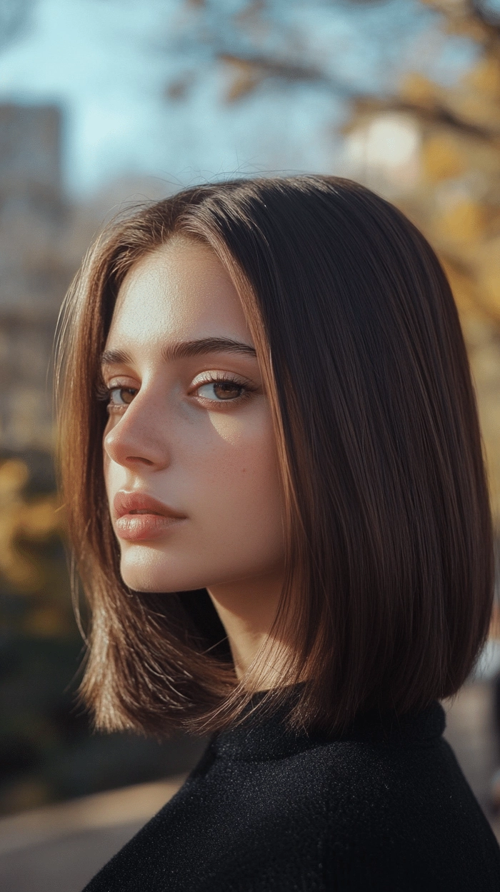 Casual hairstyle for minimal effort on shoulder length hair, image 13 Everyday shoulder length hair styled simply for a casual, effortless look